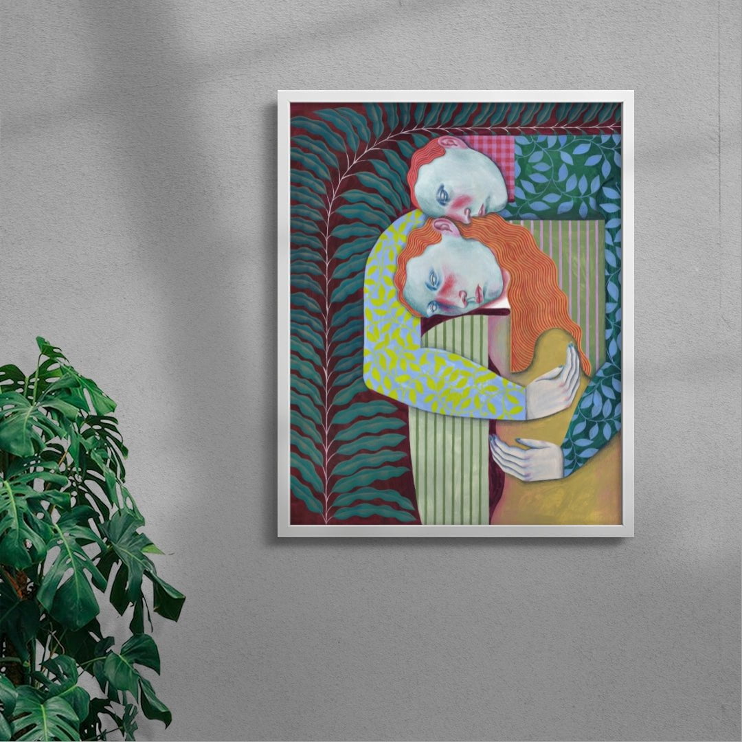 In Your Arms contemporary wall art print by Carla Petelski - sold by DROOL