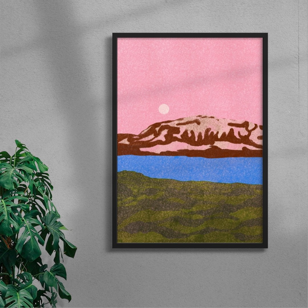 Jökulsárlón contemporary wall art print by Lily Kong - sold by DROOL