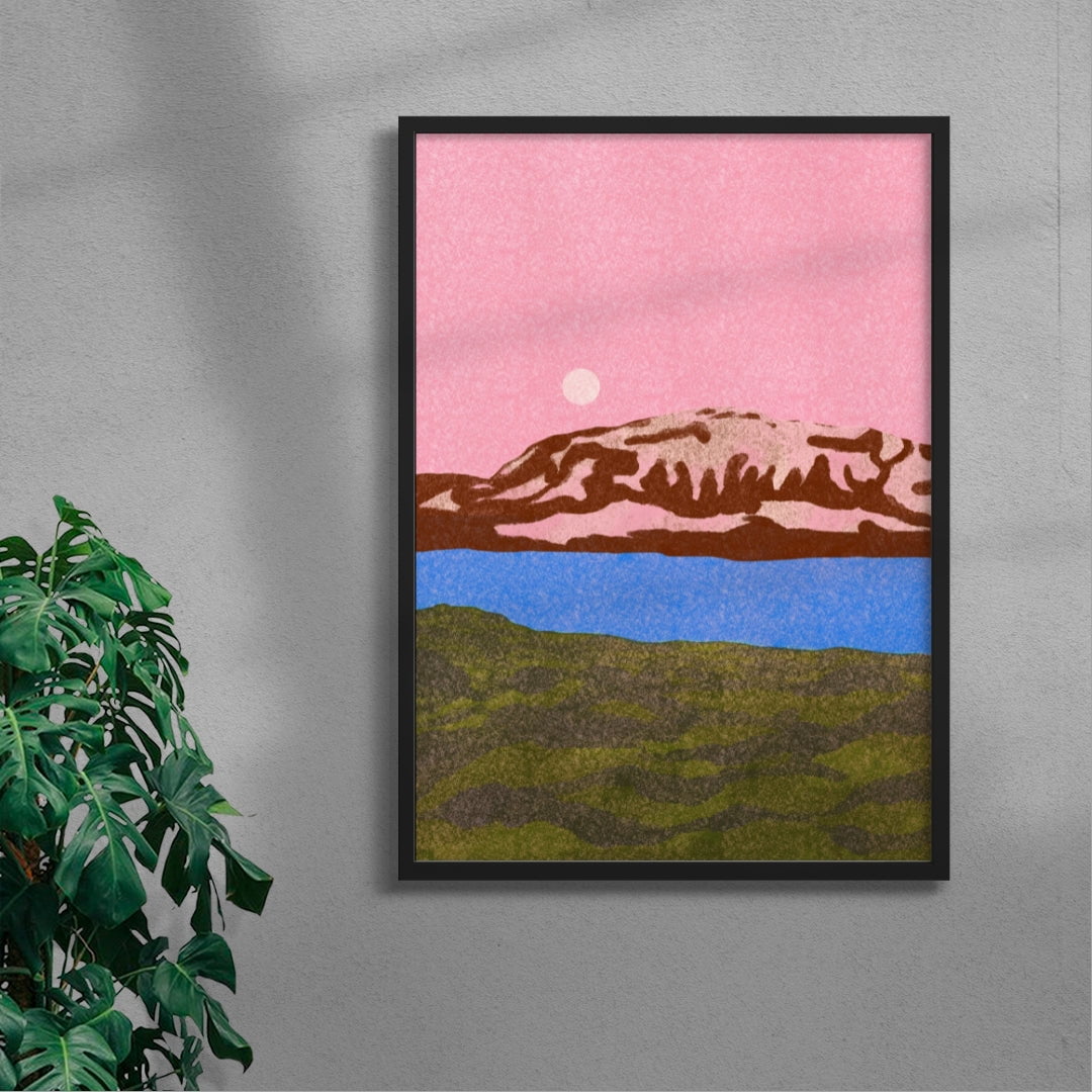 11.7x16.5" (A3) Jökulsárlón - UNFRAMED contemporary wall art print by Lily Kong - sold by DROOL