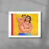 Le retour des amants de Rimini contemporary wall art print by Cépé - sold by DROOL