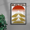 Rusutsu contemporary wall art print by John Schulisch - sold by DROOL
