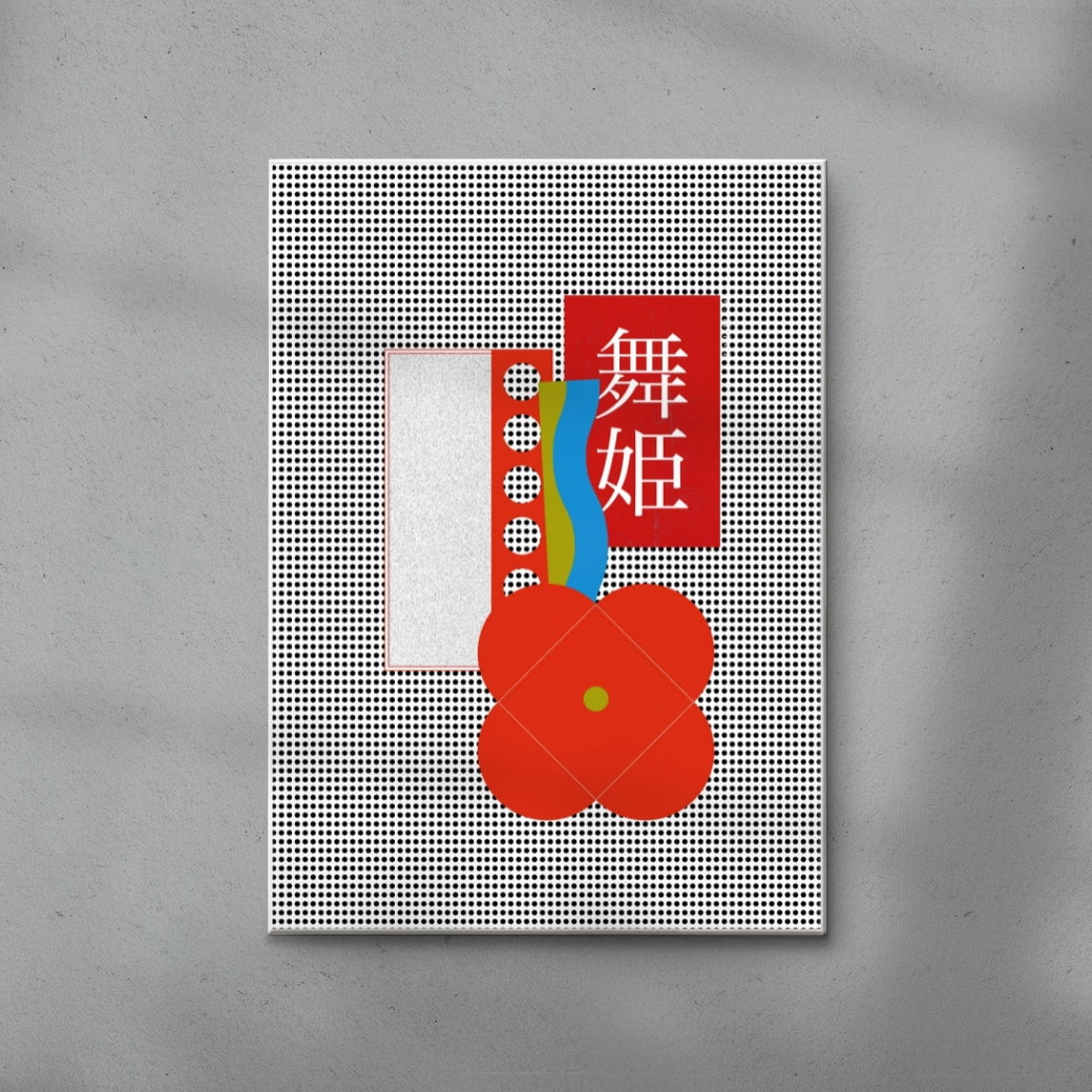 Maihime contemporary wall art print by Ren Morita - sold by DROOL