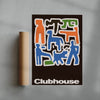 Clubhouse contemporary wall art print by Will Da Costa - sold by DROOL