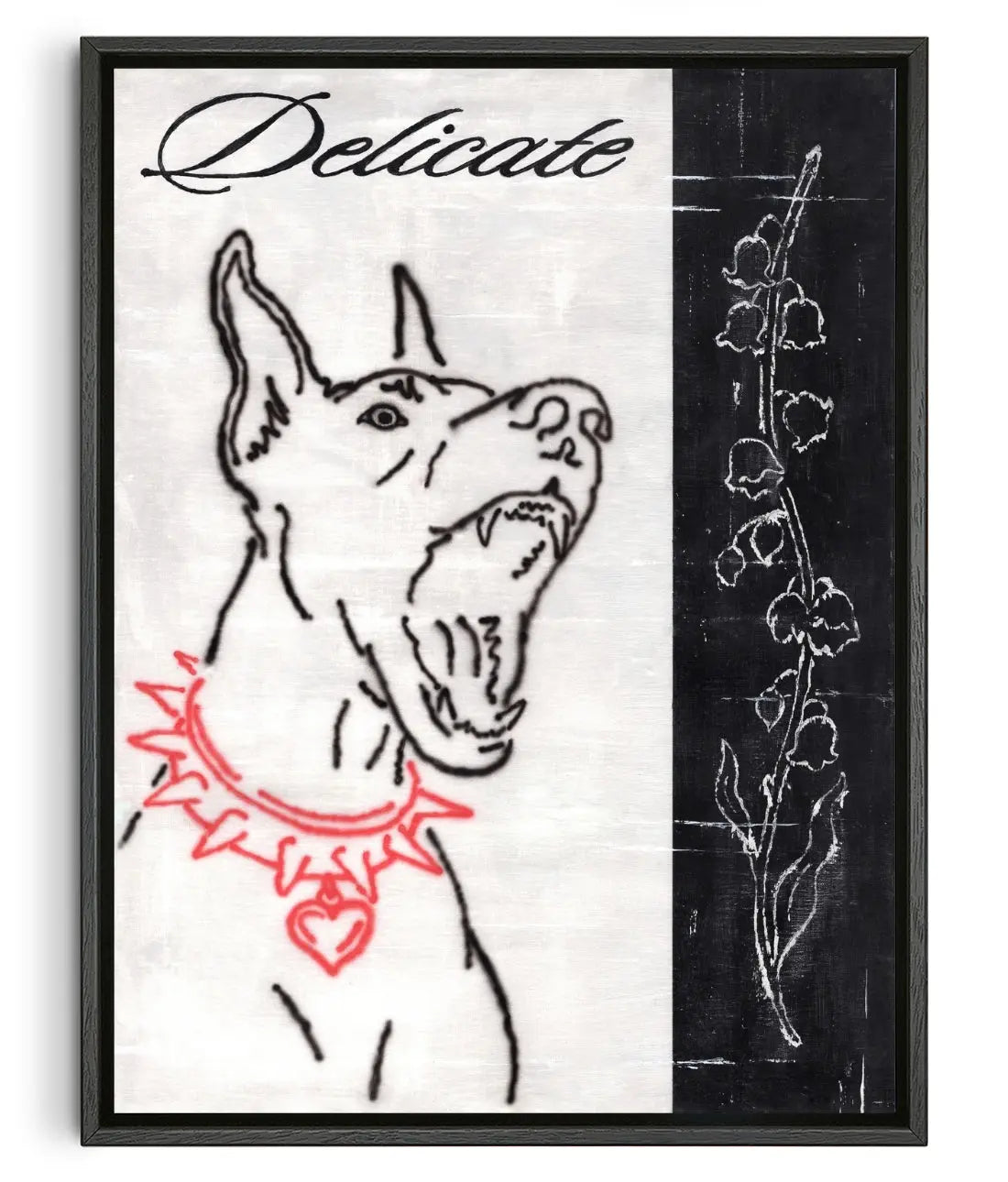 Delicate contemporary canvas print by Alexander Khabbazi - sold by DROOL
