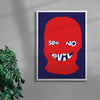 See no evil contemporary wall art print by Max Blackmore - sold by DROOL