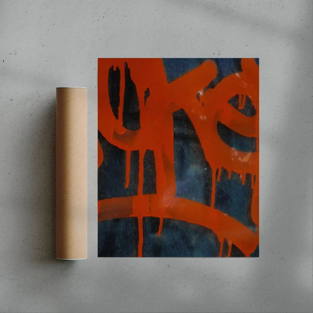 DRIP contemporary wall art print by Eren Sarigul - sold by DROOL