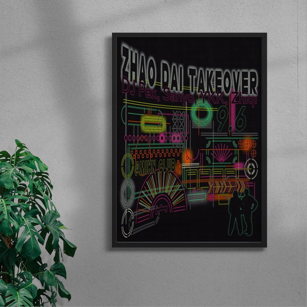 Zhao Dai Takeover Minh Club contemporary wall art print by MENSLIES - sold by DROOL