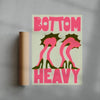 Bottom Heavy contemporary wall art print by Ciara Wade - sold by DROOL