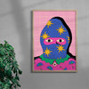 See you 2 contemporary wall art print by Azaazelus - sold by DROOL