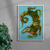 Alligator Guardian contemporary wall art print by Kwonny - sold by DROOL