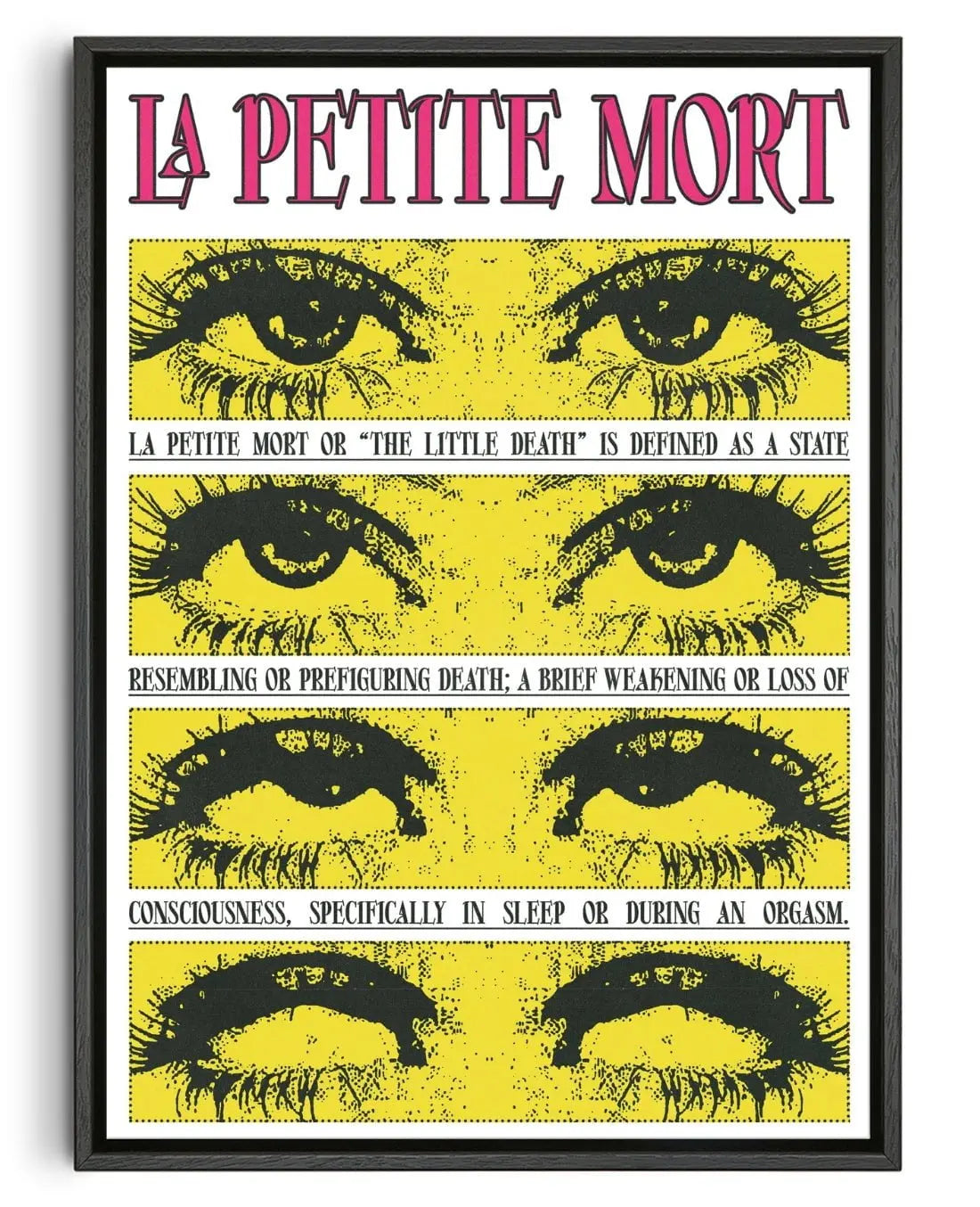 The Little Death contemporary wall art print by Utsav Verma - sold by DROOL