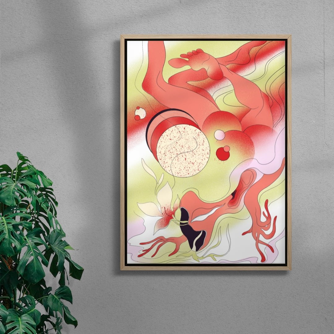 IN BLOOM contemporary wall art print by Arina Kokoreva - sold by DROOL