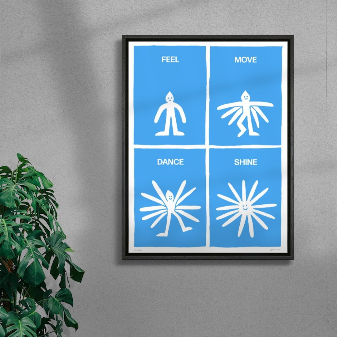 Shine contemporary wall art print by Eric Schwarz - sold by DROOL