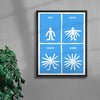 Shine contemporary wall art print by Eric Schwarz - sold by DROOL