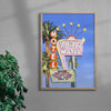 Holiday Motel contemporary wall art print by Laurie Campbell - sold by DROOL