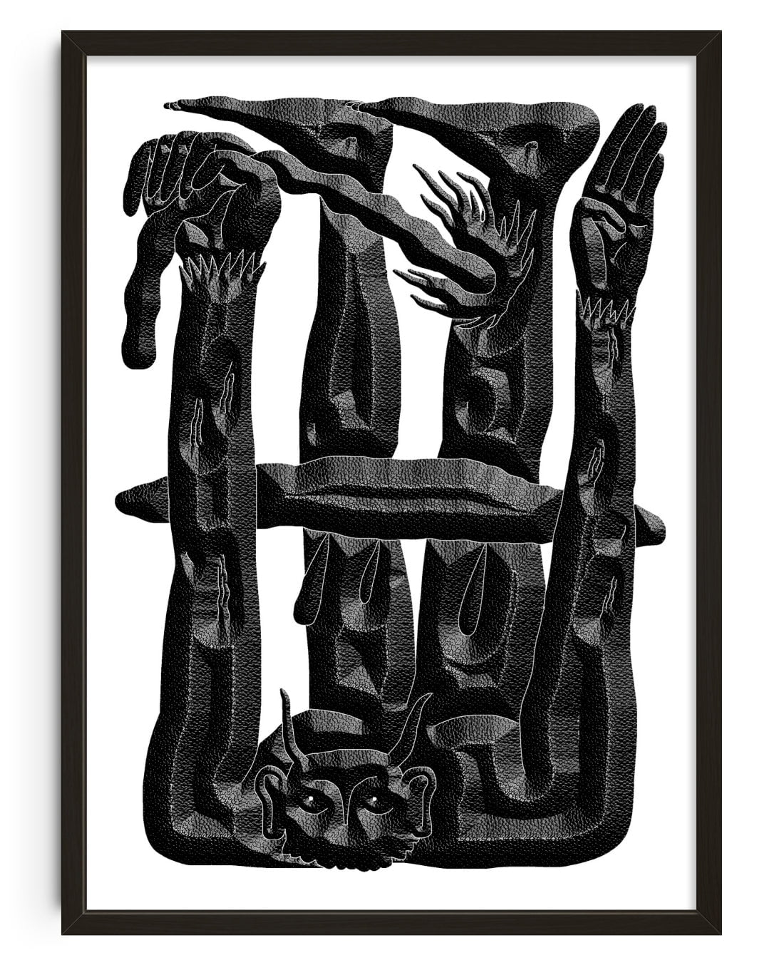 The Faune and the Cloud contemporary wall art print by Célestin Krier - sold by DROOL