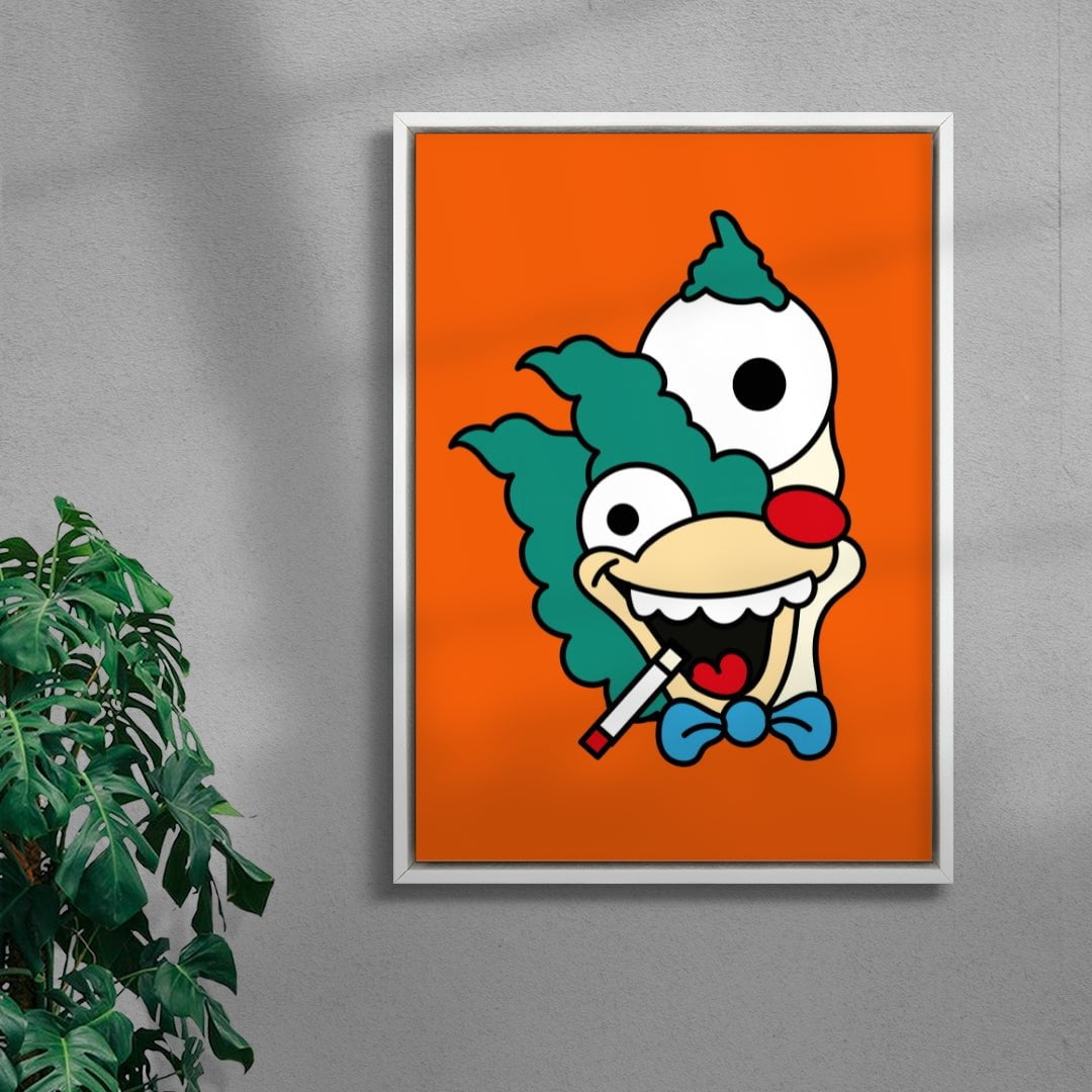 Picasso Krusty contemporary wall art print by Ignorance1 - sold by DROOL