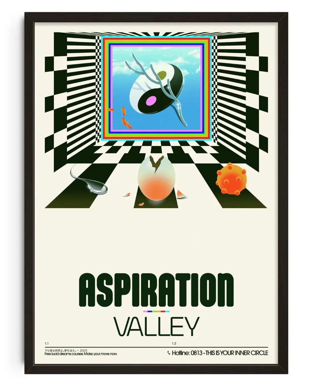 Aspiration Valley contemporary wall art print by Sandro Rybak - sold by DROOL