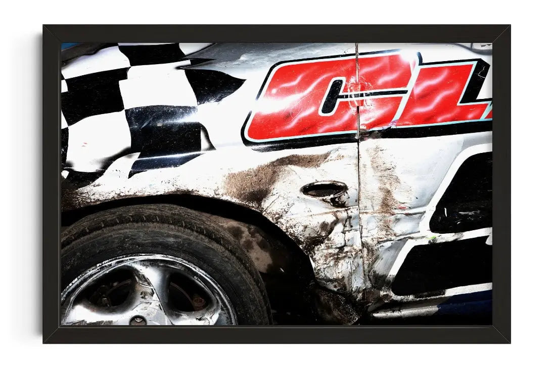 Battered contemporary wall art print by Armando Ferrari - sold by DROOL