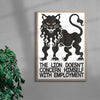 The Lion contemporary wall art print by Alexander Khabbazi - sold by DROOL