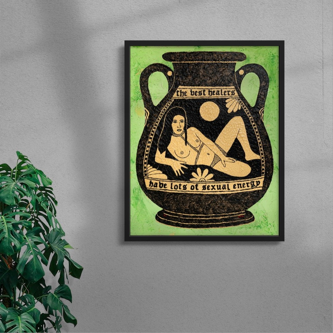 Pot 35 contemporary wall art print by Julien Jaca - sold by DROOL