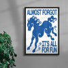 Almost Forgot contemporary wall art print by Alexander Khabbazi - sold by DROOL