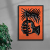 The Old Red Fire contemporary wall art print by Célestin Krier - sold by DROOL