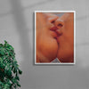 THE ART OF KISSING contemporary wall art print by Nadia Ryder - sold by DROOL