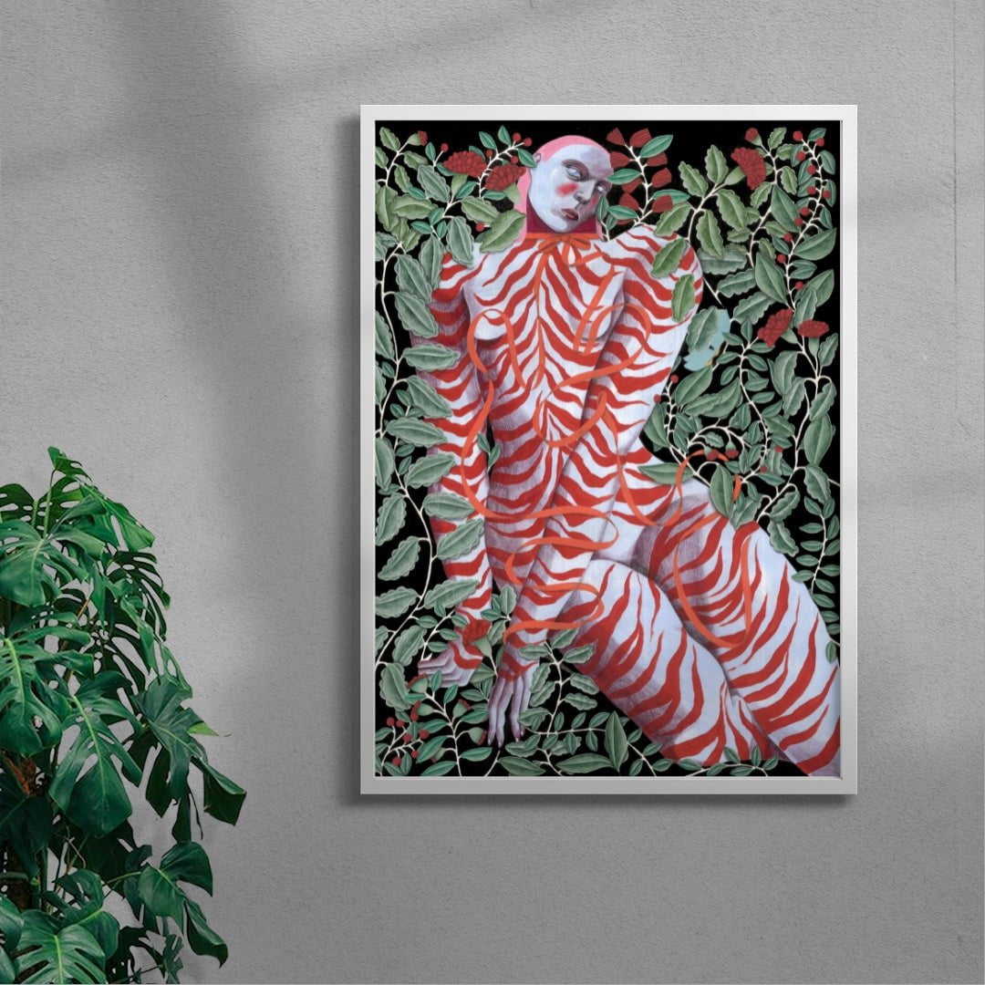 Adeline contemporary wall art print by Carla Petelski - sold by DROOL