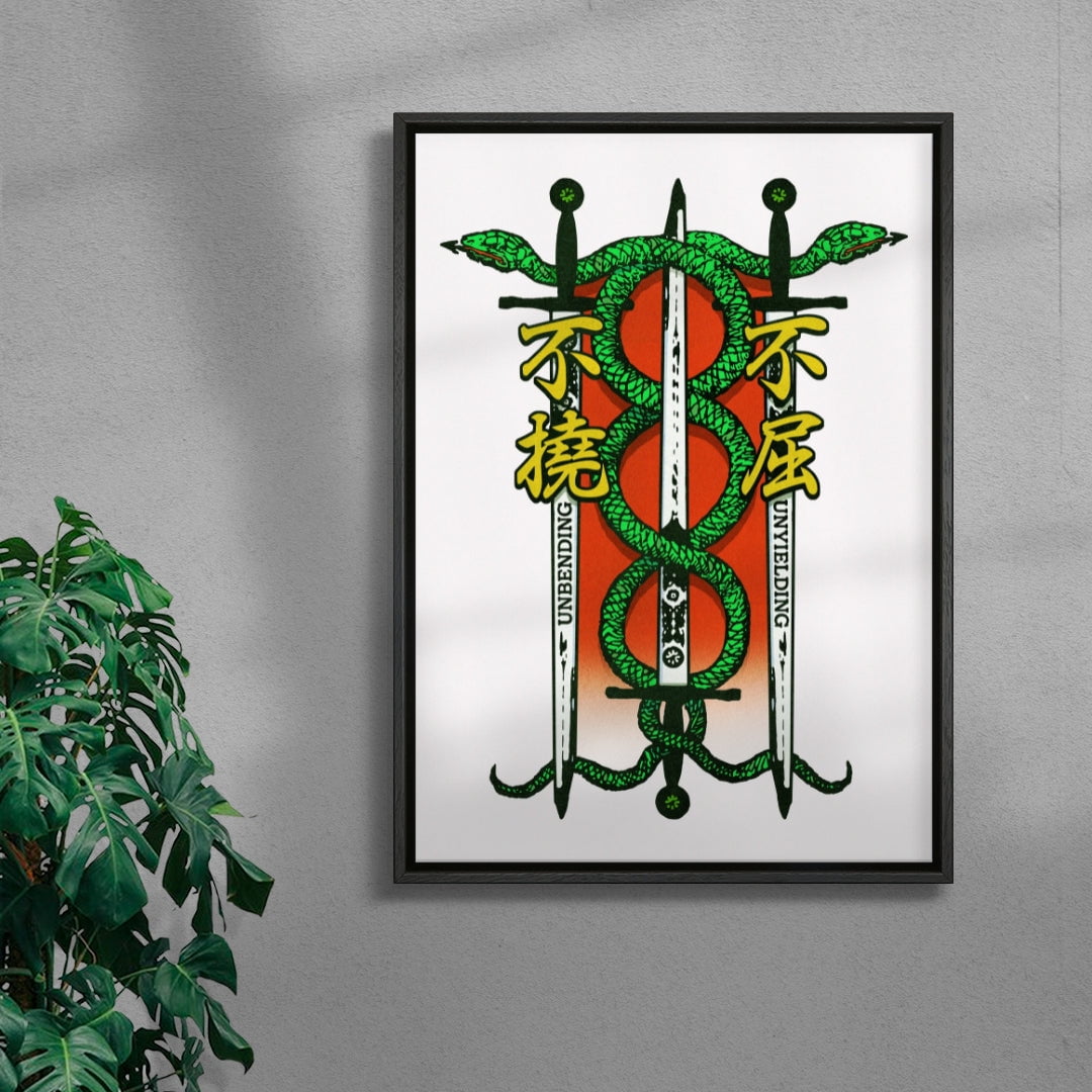 Unbending and Unyielding contemporary wall art print by Othman Zougam - sold by DROOL