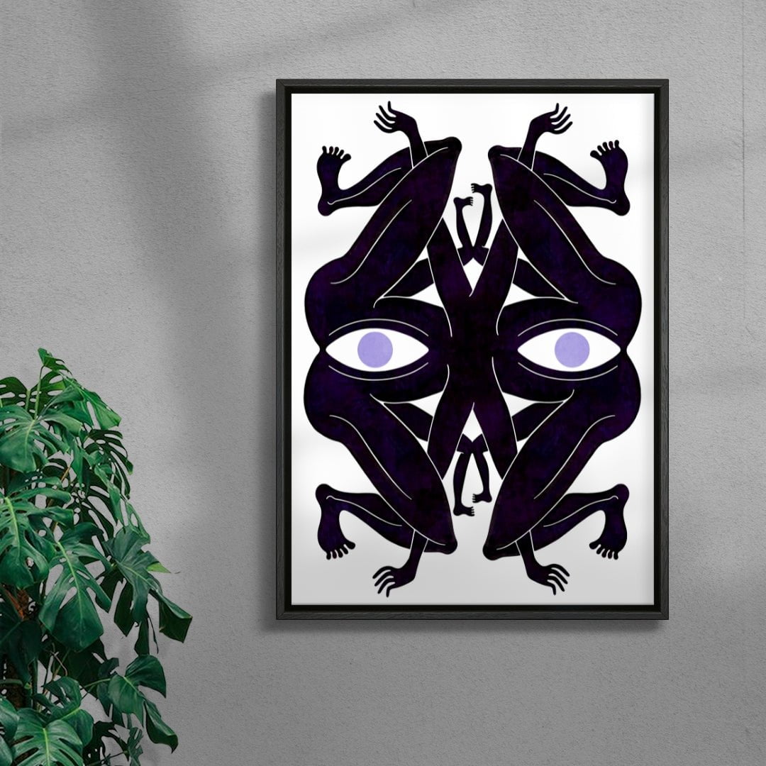 Search Lights contemporary wall art print by Henrik Delehag - sold by DROOL