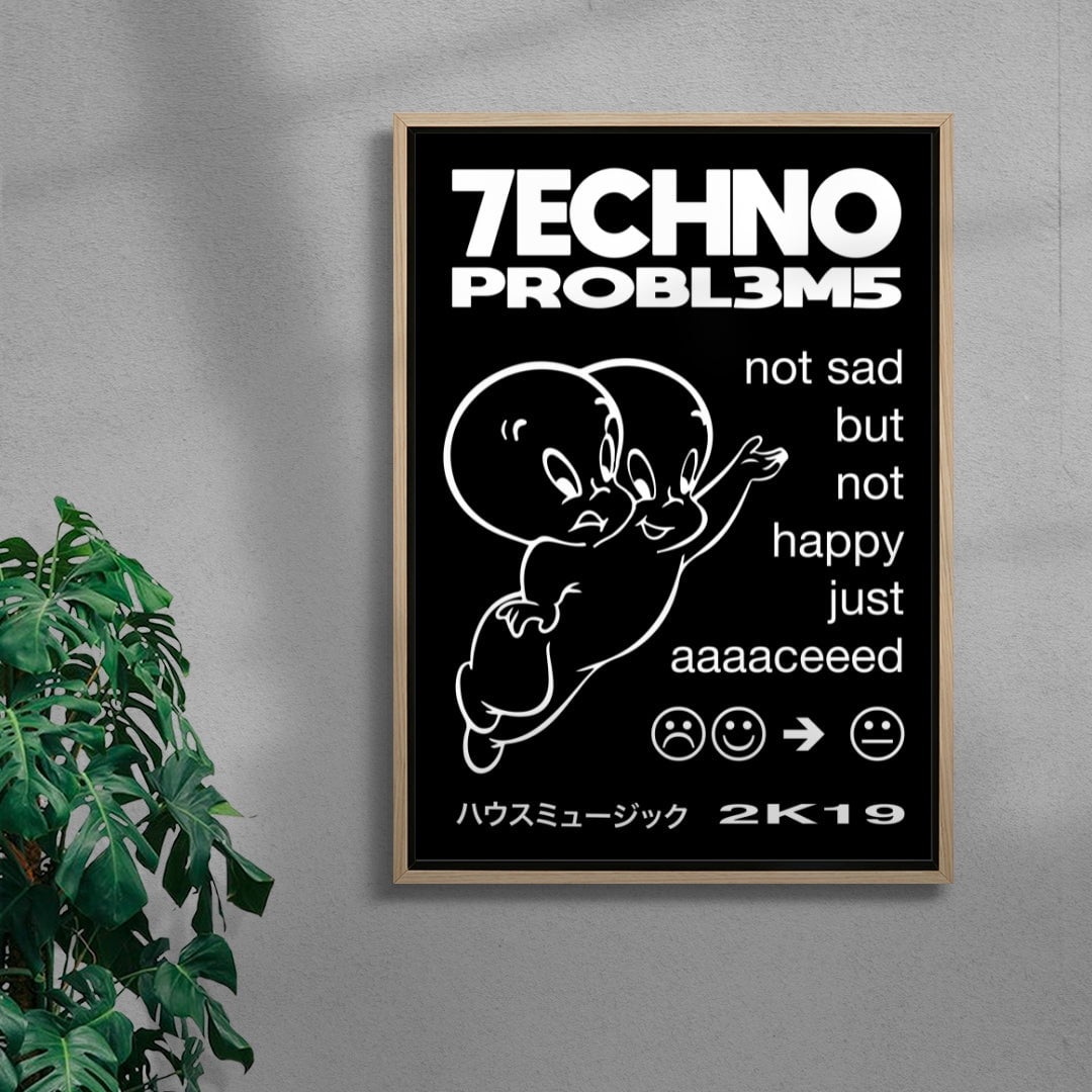 TECHNO PROBLEMS contemporary wall art print by Ignorance1 - sold by DROOL