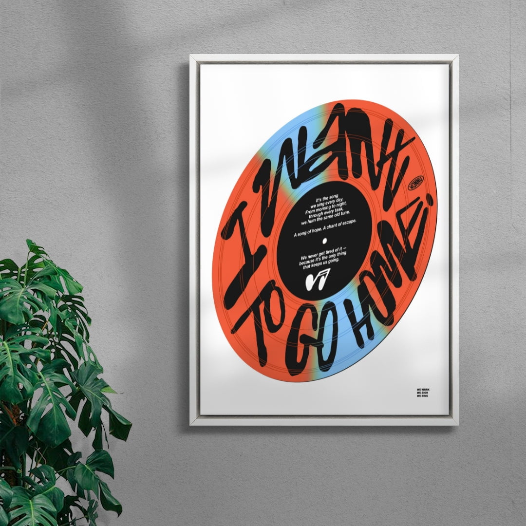 A daily record that never gets old contemporary wall art print by Wonnu - sold by DROOL