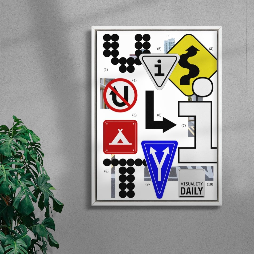 Visuality Daily contemporary wall art print by cloud.cb - sold by DROOL