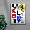 Visuality Daily contemporary wall art print by cloud.cb - sold by DROOL
