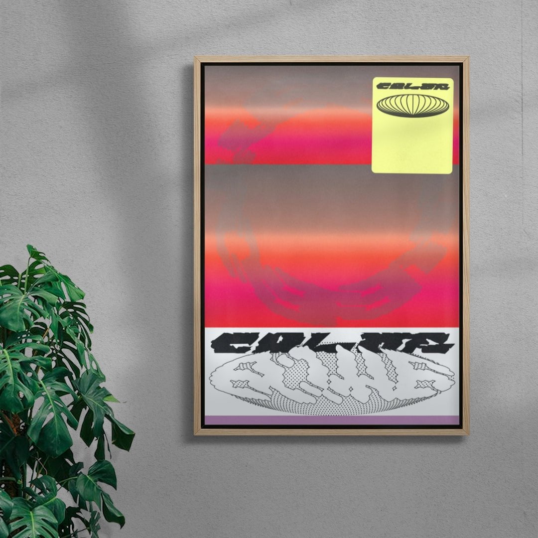 Color Bomb 2 contemporary wall art print by Jules Bigot - sold by DROOL