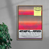 Color Bomb 2 contemporary wall art print by Jules Bigot - sold by DROOL