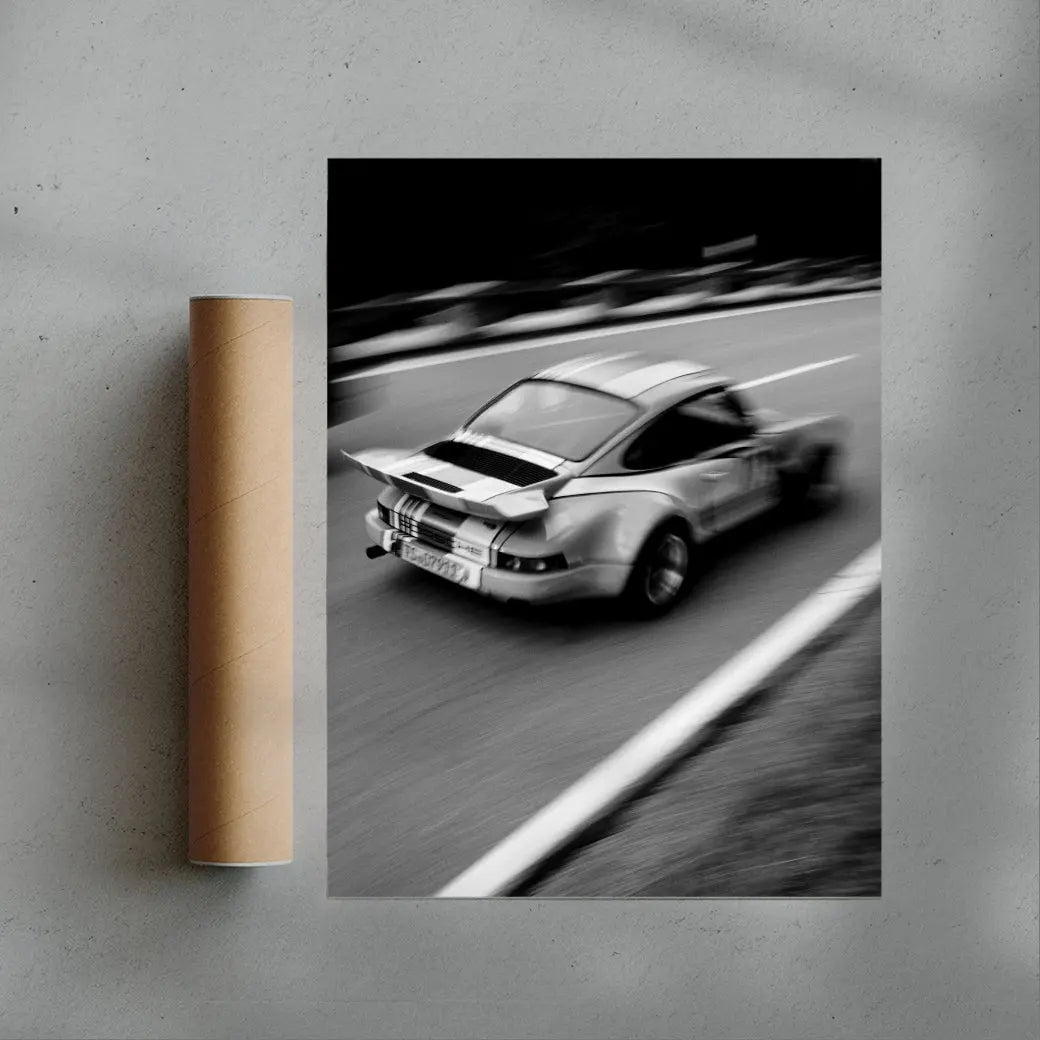 Vintage Porsche contemporary wall art print by Korbinian Grad - sold by DROOL