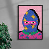 See you 2 contemporary wall art print by Azaazelus - sold by DROOL