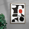 Red Sun Print contemporary wall art print by Rikki Hewitt - sold by DROOL