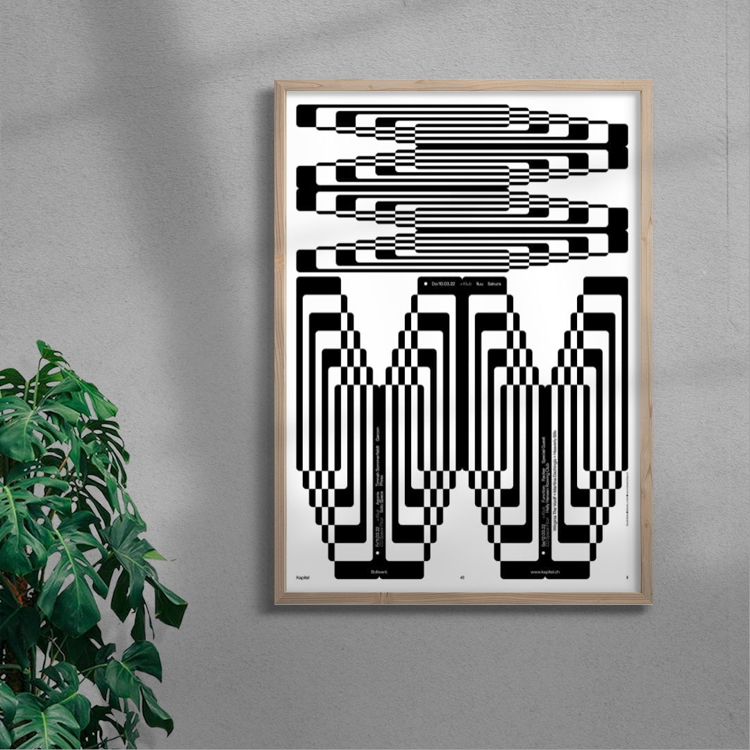 Bollwerk Weekender contemporary wall art print by Bollo - sold by DROOL