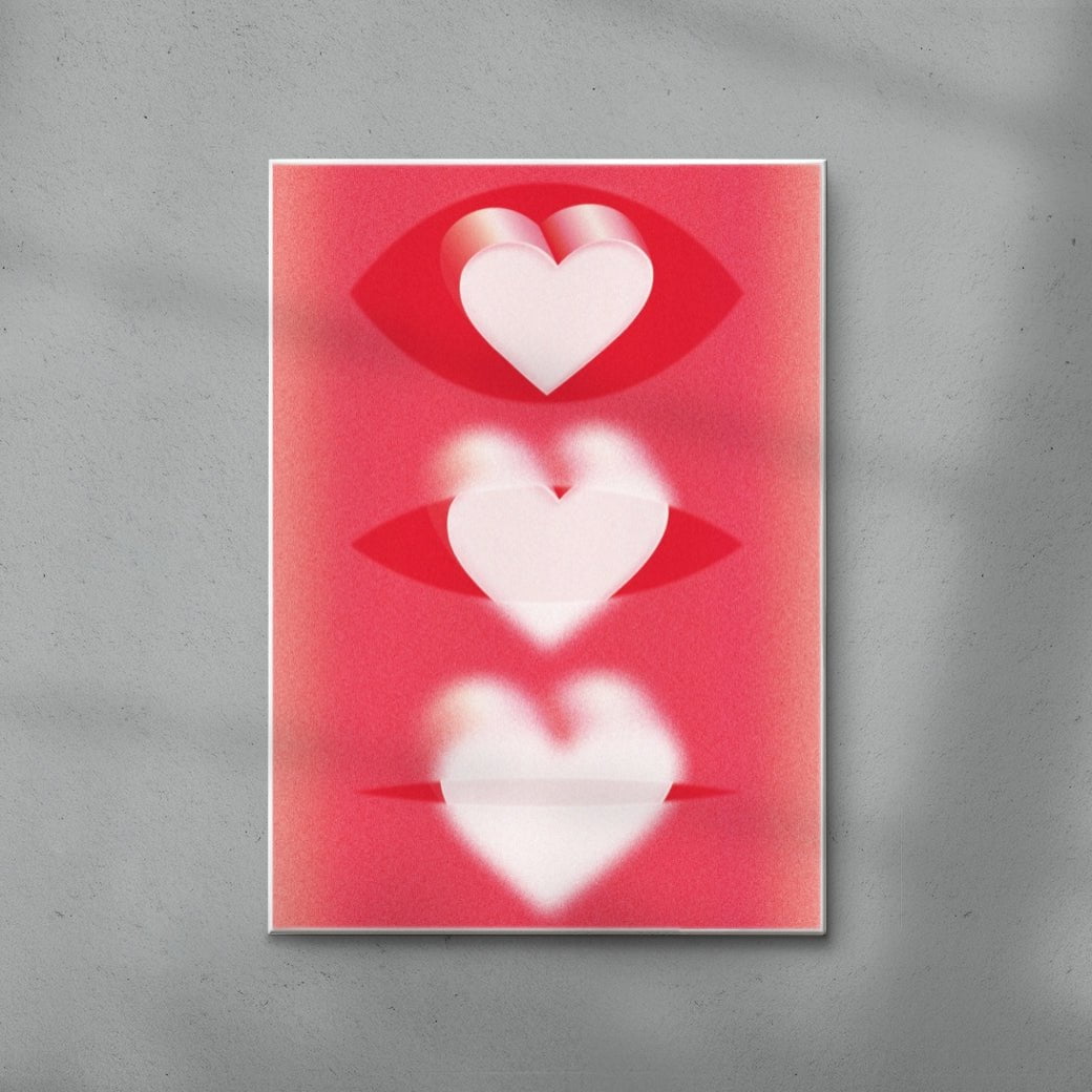 Love Is Blind contemporary wall art print by UESATSU - sold by DROOL
