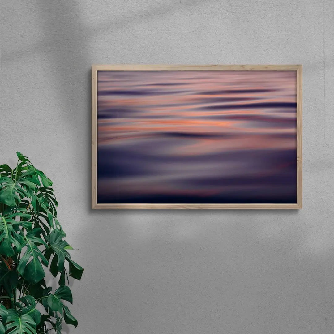 Sunset Ripples contemporary wall art print by Matt Bauer - sold by DROOL
