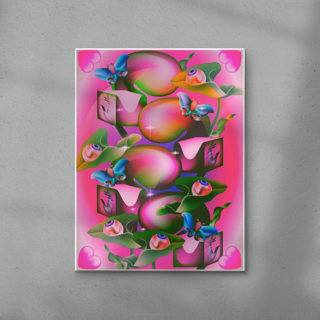 Fairy Garden contemporary wall art print by Paulina Almira - sold by DROOL