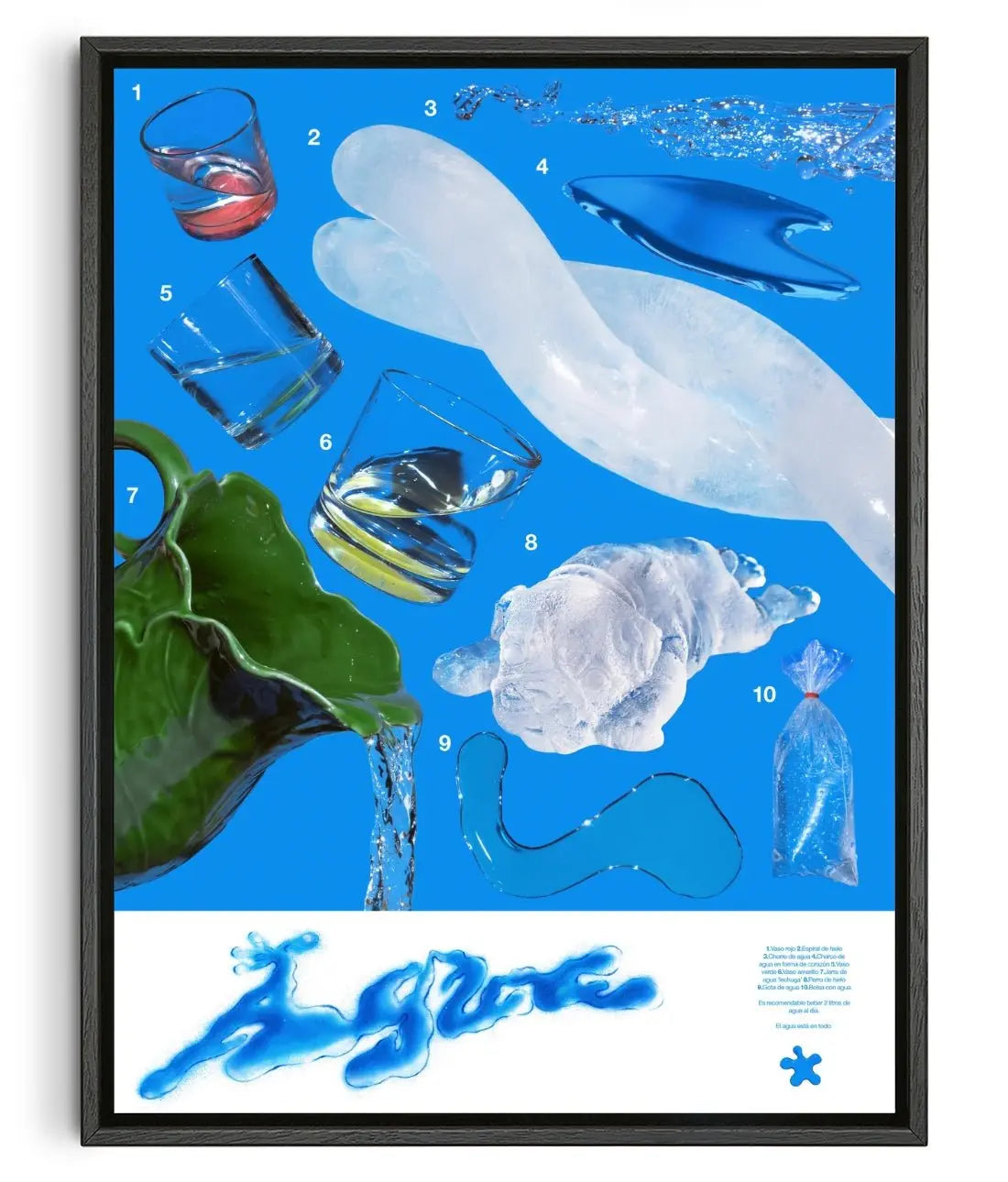 Agua 2 (Water 2) contemporary wall art print by Miguel Vides - sold by DROOL