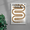Anguilla contemporary wall art print by Studio Trikken - sold by DROOL