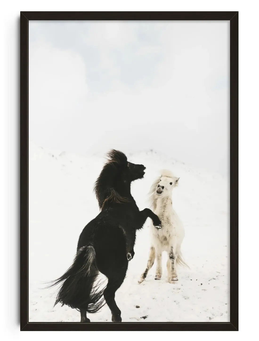 Frosty Duel contemporary wall art print by Mickael Samama - sold by DROOL