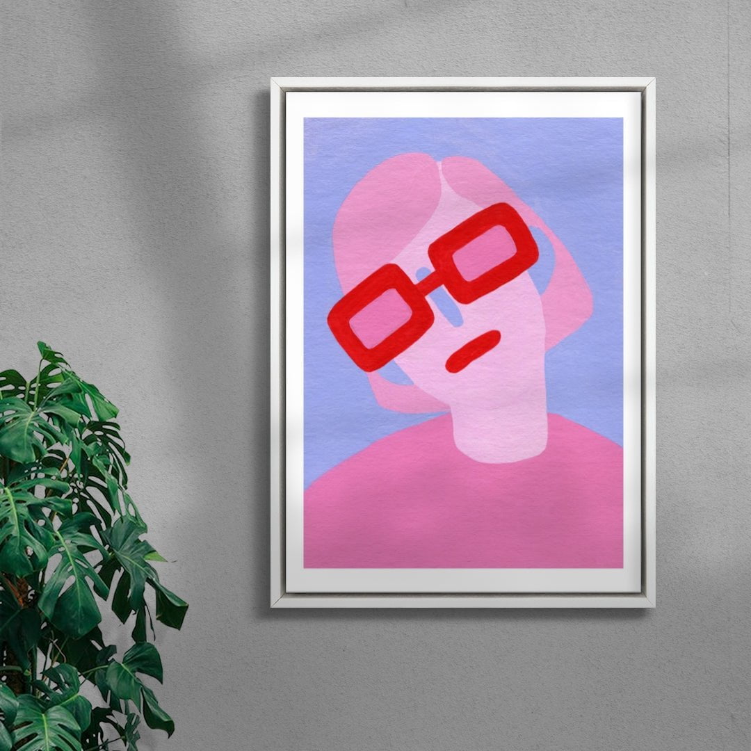 Sunglasses contemporary wall art print by Kissi Ussuki - sold by DROOL