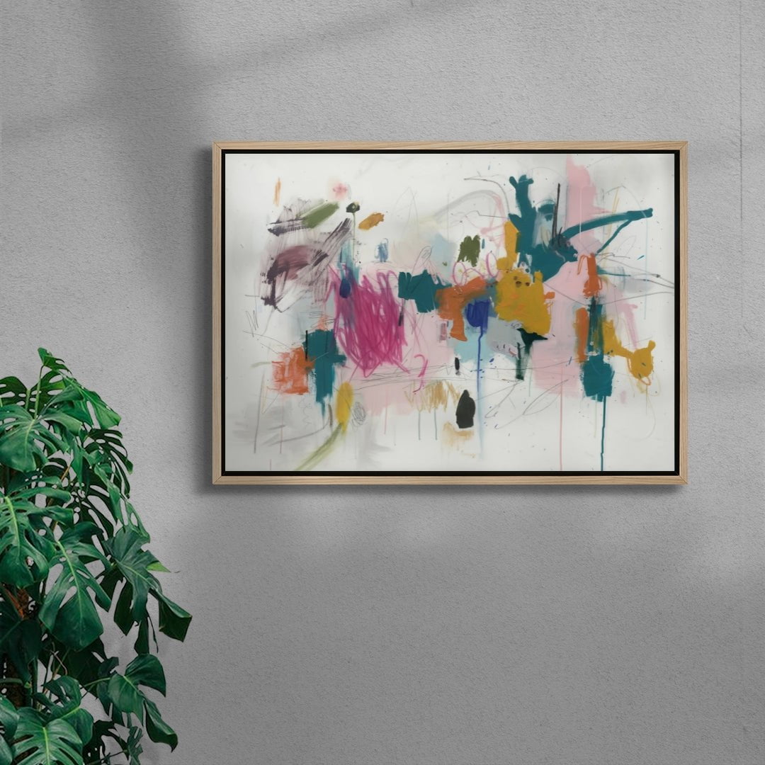 Chaos contemporary wall art print by Dom Russo - sold by DROOL