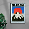 Fujisan contemporary wall art print by Othman Zougam - sold by DROOL